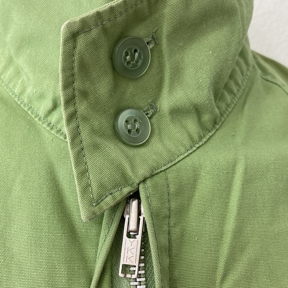 Vintage Cortina windbreaker jacket medium green 60s 70s Rockabilly - Picture 6 of 12